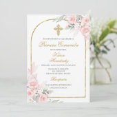 Primera comuión Spanisch Einladung (Stehend Vorderseite)