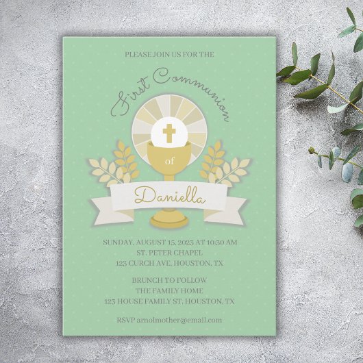 Primera comunión einladung