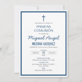 Primera Comunion Einladung Erste Heilige Kommune (Vorderseite)