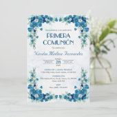 Primera Comunion Einladung Erste Heilige Kommune (Stehend Vorderseite)