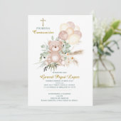 Primera comunion Einladung unwiderstehlich (Stehend Vorderseite)