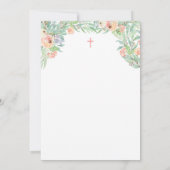 Primera Comunion, Girl First Communation auf Spani Einladung (Rückseite)