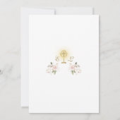 Primera Comunión Girls Twins First Holy Communion Einladung (Rückseite)