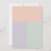 Primera Comunion Niedlich Minimalistisch Erste Kom Einladung (Rückseite)