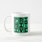 Primitiv, antiquiert kaffeetasse (Links)