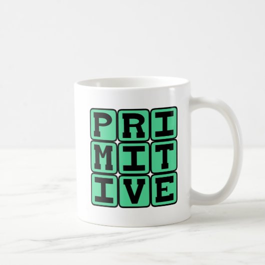 Primitiv, antiquiert kaffeetasse (Rechts)