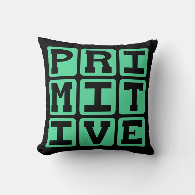 Primitiv, antiquiert kissen (Vorderseite)