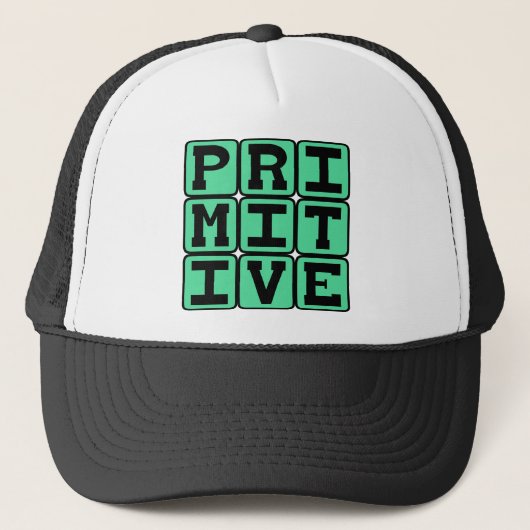 Primitiv, antiquiert truckerkappe (Vorderseite)