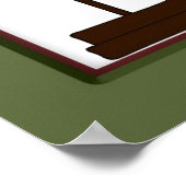 Primitiv bei Herzenlandschaf-Dekoration Poster (Ecke)