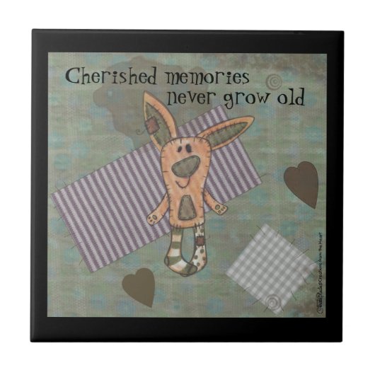 Primitiv Bunny Fliese (Vorderseite)