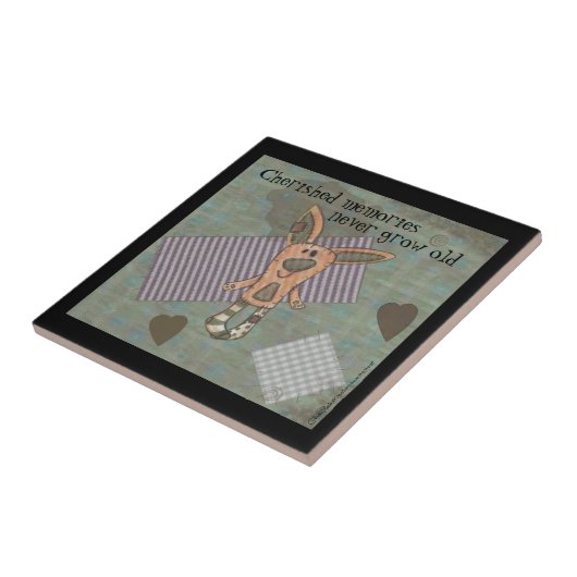 Primitiv Bunny Fliese (Seite)