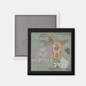 Primitiv Bunny Magnet (Vorderseite/Rückseite)