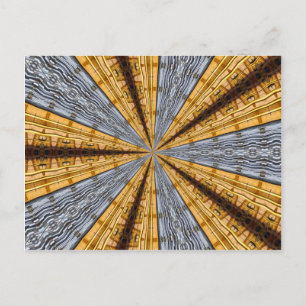 Primitiv futuristisch postkarte