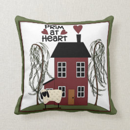 Primitiv im Heart Country Sheep & House Dekor Kissen
