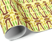 Primitiv und Ursprünglich Gemustert Geschenkpapier (Rolleneckpunkt)