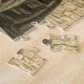 Primitive alte Bauernmehl Mühle Wasserrad Puzzle (Seite)
