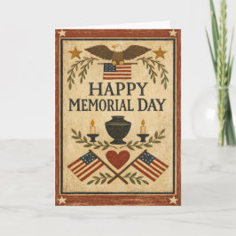 Primitive Americana Memorial Day  Karte