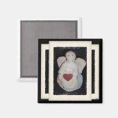 Primitive Angel Fabric Doll Magnet (Vorderseite/Rückseite)
