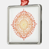 Primitive Art-Sun-Dekoration Ornament Aus Metall (Links)