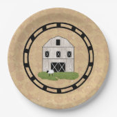 Primitive Barn Pappteller (Vorderseite)
