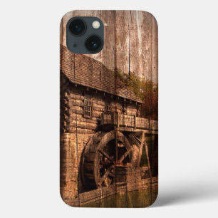 Primitive Barn Wood Bauernmühle Wasserrad Case-Mate iPhone Hülle