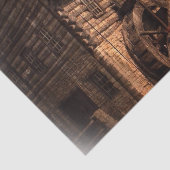 Primitive Barn Wood Bauernmühle Wasserrad Seidenpapier (Ausschnitt)