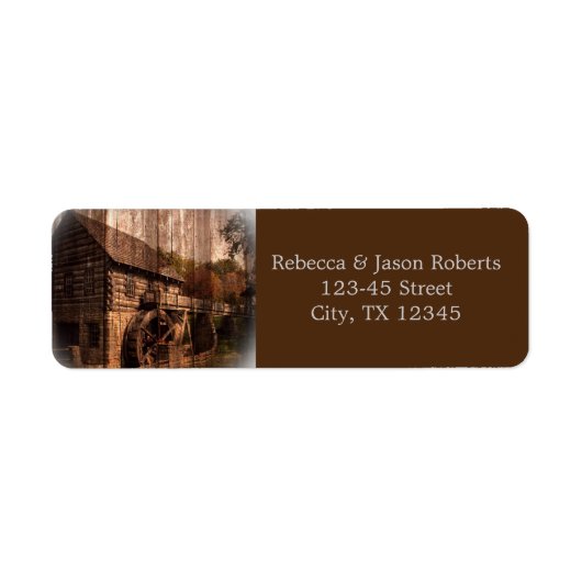 Primitive Barnholz-Hochzeit (Vorne)