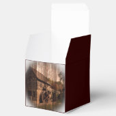 Primitive Barnholz-Hochzeit Geschenkschachtel (Geöffnet)