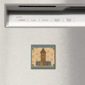 Primitive Birdhouse Magnet (In Situ (Geschirrspüler))