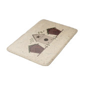 Primitive Birdhouses Bath Mat Badematte (Schrägansicht)