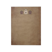 Primitive Birdhouses Große Notepad Notizblock (Rotiert)