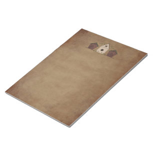 Primitive Birdhouses Große Notepad Notizblock