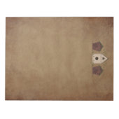 Primitive Birdhouses Große Notepad Notizblock (Vorderseite)