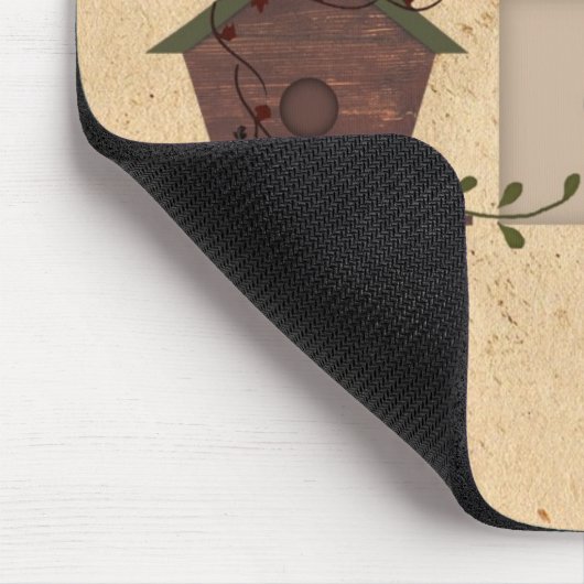 Primitive Birdhouses Mousepad (Ecke)