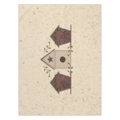 Primitive Birdhouses Tablecloth Tischdecke (Vorderseite)