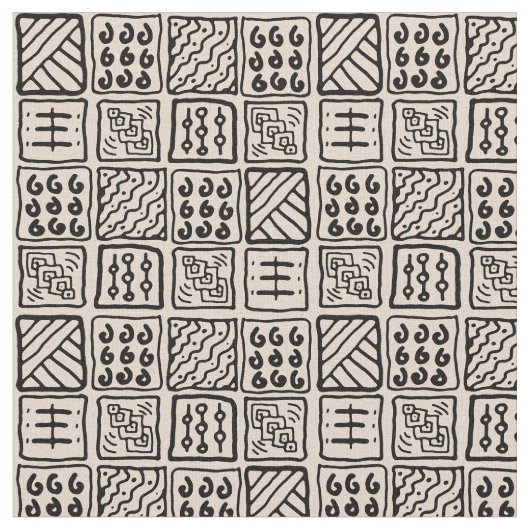 Primitive Blockfabrik Stoff (Nahaufnahme)