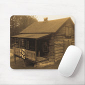 Primitive Blockhütte Mousepad (Mit Mouse)
