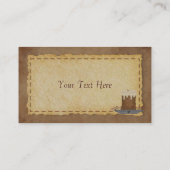 Primitive Candle-Visitenkarte Visitenkarte (Rückseite)