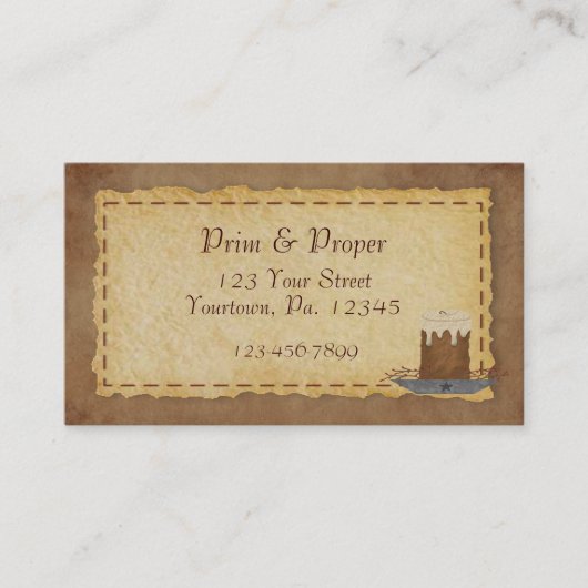 Primitive Candle-Visitenkarte Visitenkarte (Vorderseite)