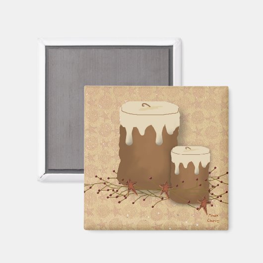 Primitive Candles Magnet (Vorderseite/Rückseite)