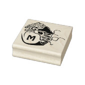 Primitive Chambered Nautilus Monogram Gummistempel (Stempel)