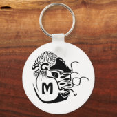 Primitive Chambered Nautilus Monogram Schlüsselanhänger (Vorderseite)