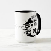Primitive Chambered Nautilus Monogram Tasse (VorderseiteRechts)