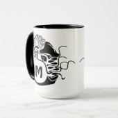 Primitive Chambered Nautilus Monogram Tasse (Vorderseite Links)