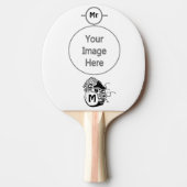 Primitive Chambered Nautilus Monogram Tischtennis Schläger (Vorderseite)