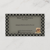 Primitive Country Grungy Saltbox Crow Candle Visitenkarte (Rückseite)