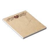 Primitive Country Heart Notepad Notizblock (angewinkelt)