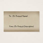 Primitive Crow Hang Tag (Rückseite)