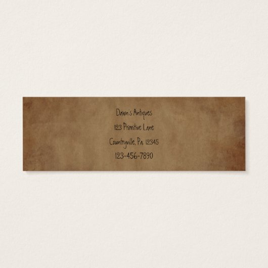 Primitive Crow Hang Tag (Rückseite)