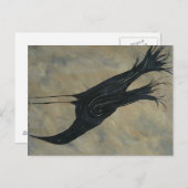 Primitive Crow Postkarte (Vorne/Hinten)